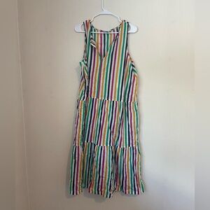J. Crew Multicolor Striped Dress